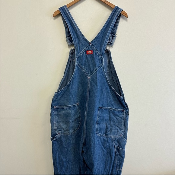 Dickies Blue Denim Carpenter Bib Overalls 42 x 32 - Picture 10 of 16